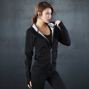 Long-sleeved hooded yoga wear