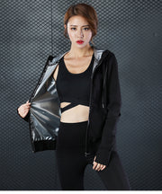 Long-sleeved hooded yoga wear