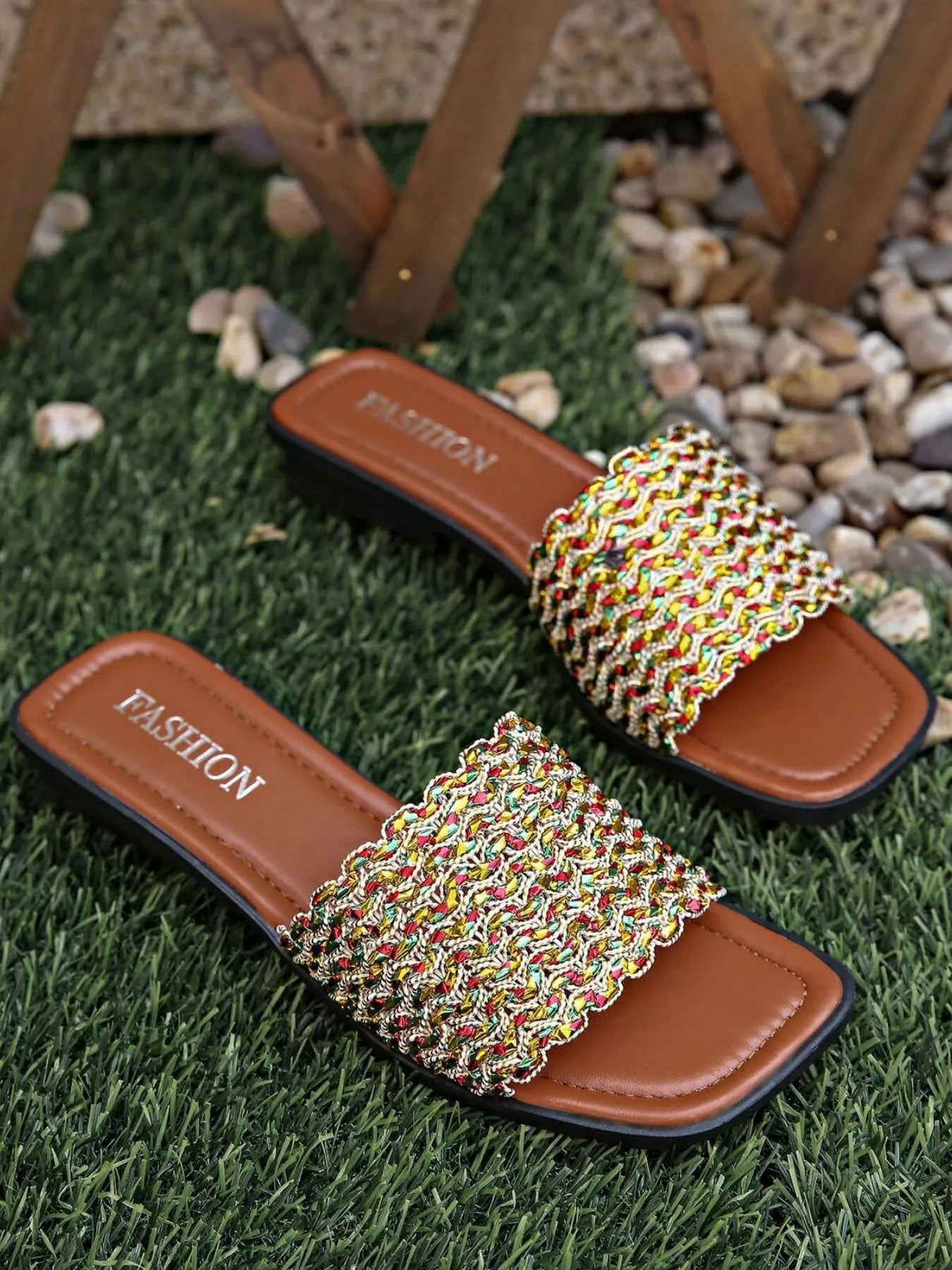 Open Toe Flats Sandals