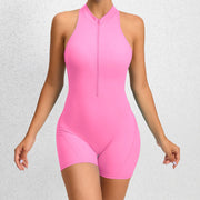 Women's Tight Zipper Yoga Bodysuit